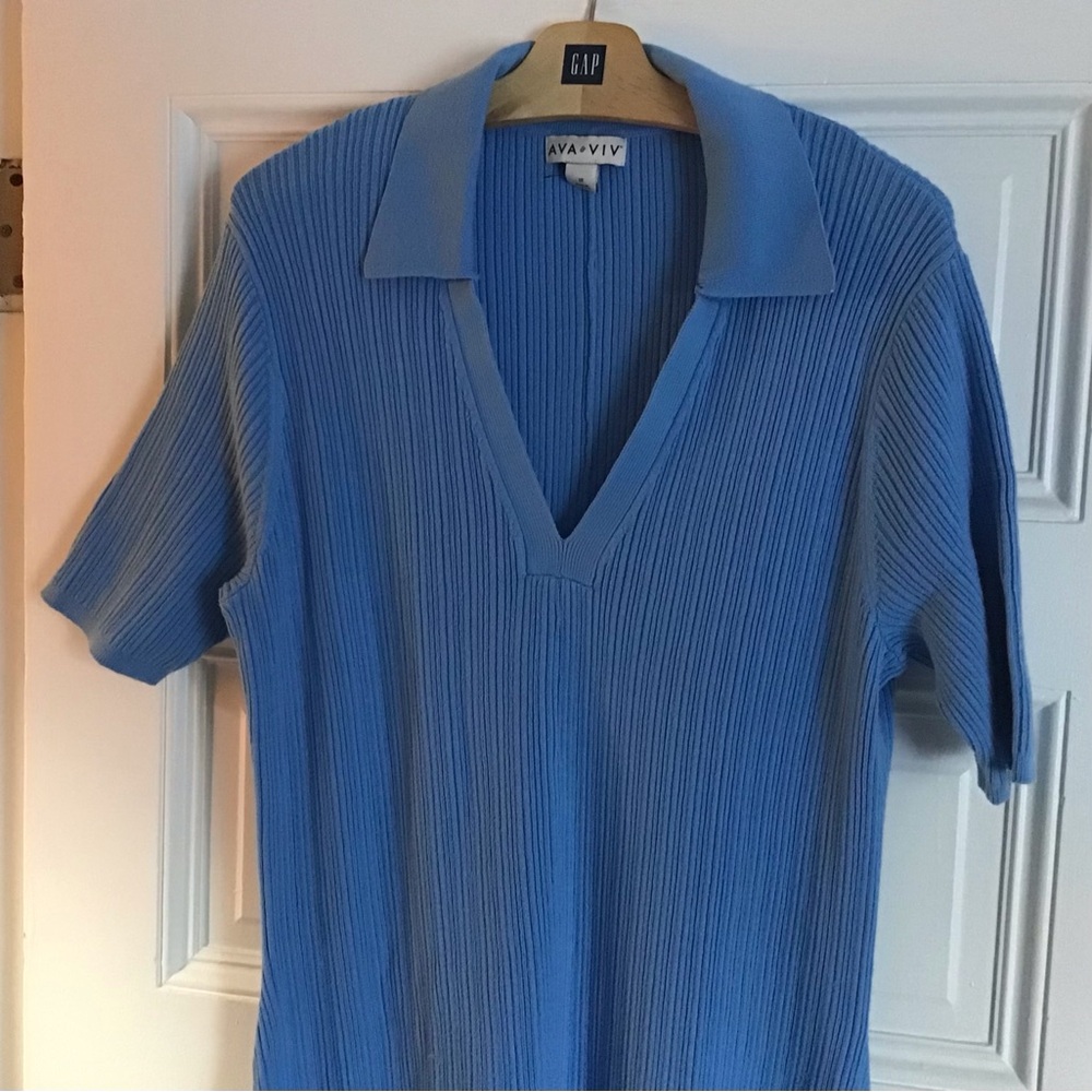 Ava & Viv Blue Midi Dress